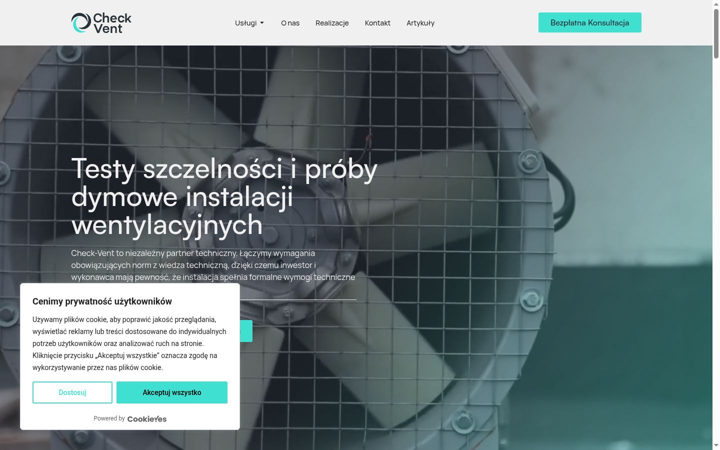 Screenshot tal-banner tal-kunsens muri qabel kwalunkwe interazzjoni