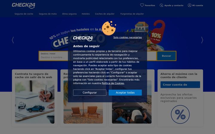 Screenshot of check24.es