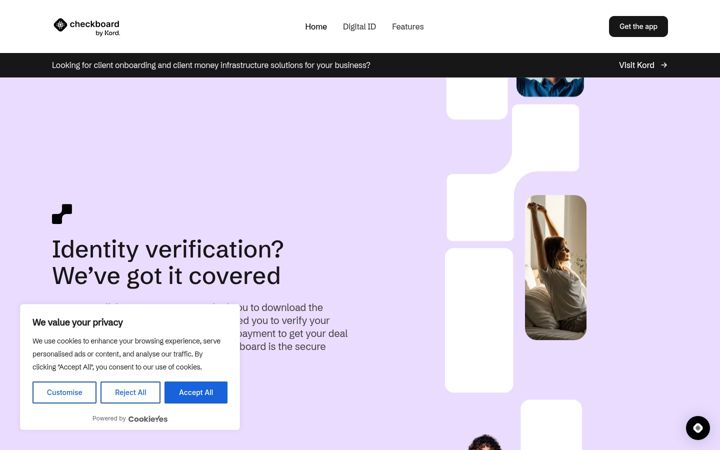 Screenshot of checkboard.com