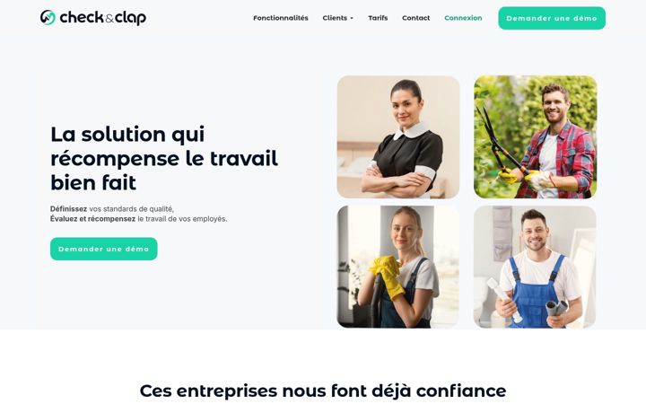 Screenshot of checkclap.com