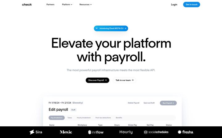 Screenshot of checkhq.com