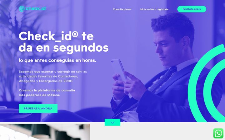 Screenshot of checkid.mx