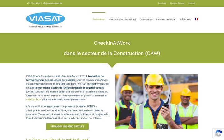Screenshot di checkinatwork.net