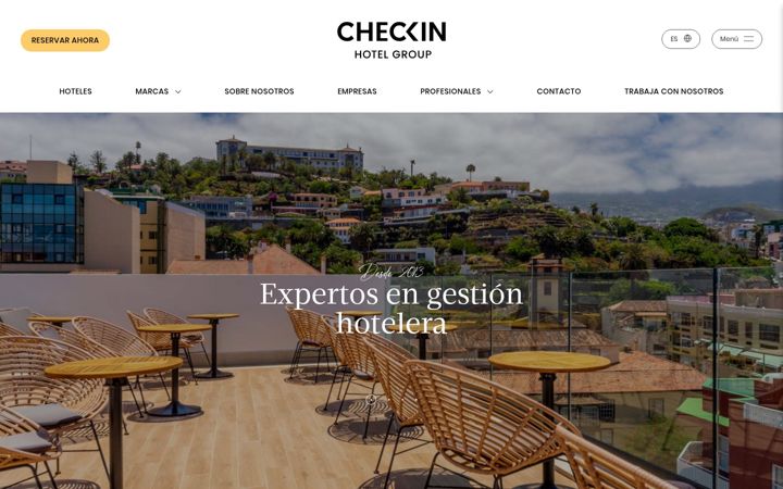 Screenshot of checkinhotelgroup.com