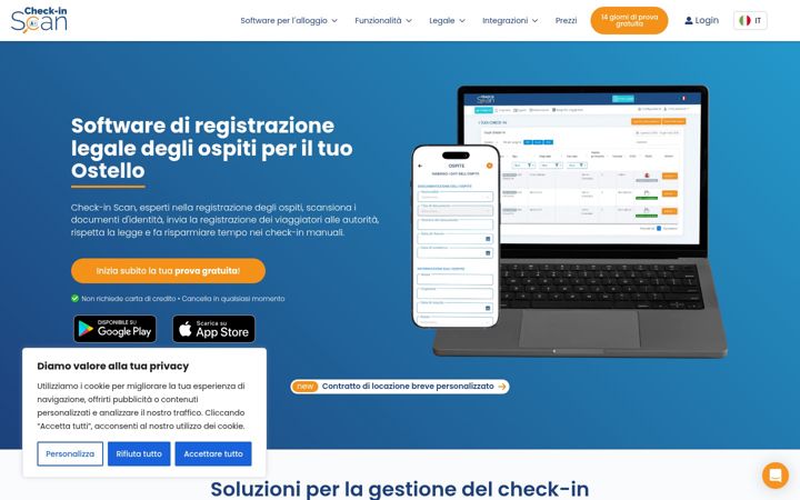 Zrzut ekranu checkinscan.it