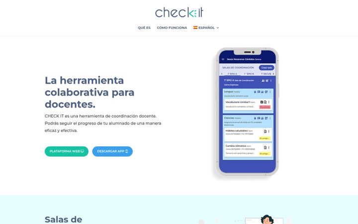 Snímek obrazovky checkit-app.eu