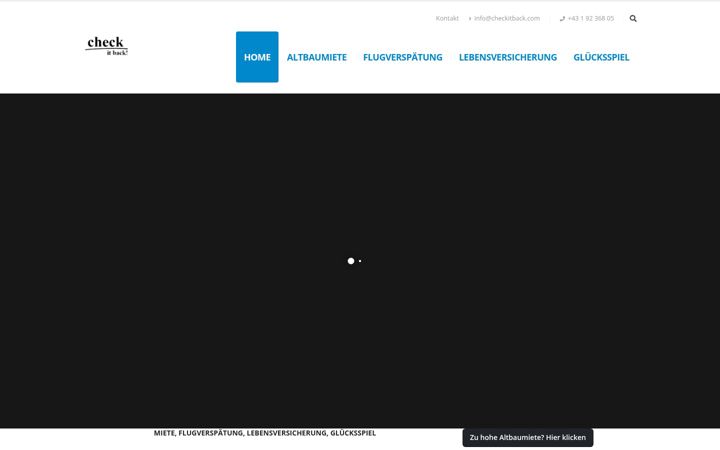 Screenshot of checkitback.com