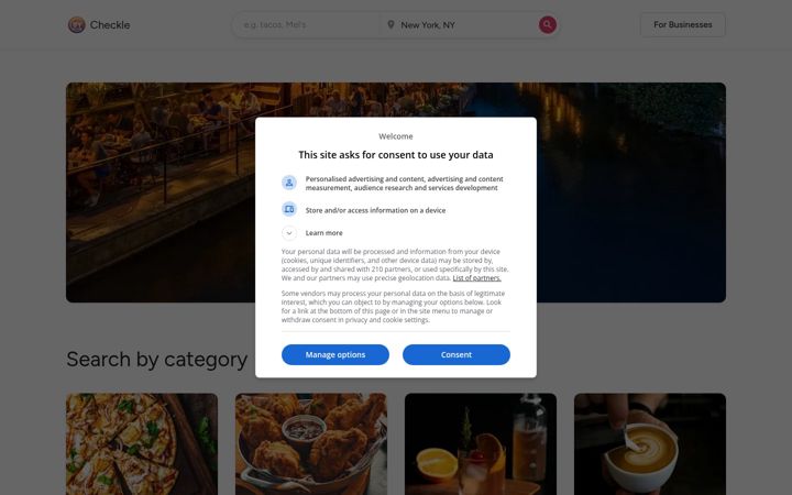 Screenshot of checkle.com