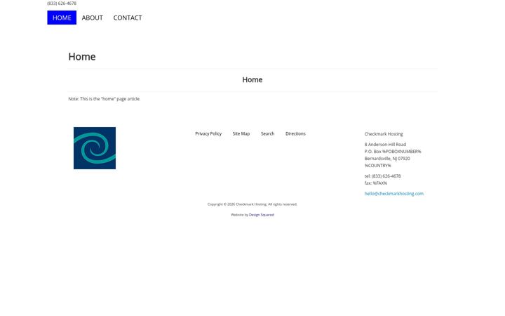Screenshot of checkmarkhosting.com