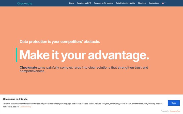 Snímek obrazovky checkmate-dataprotection.eu