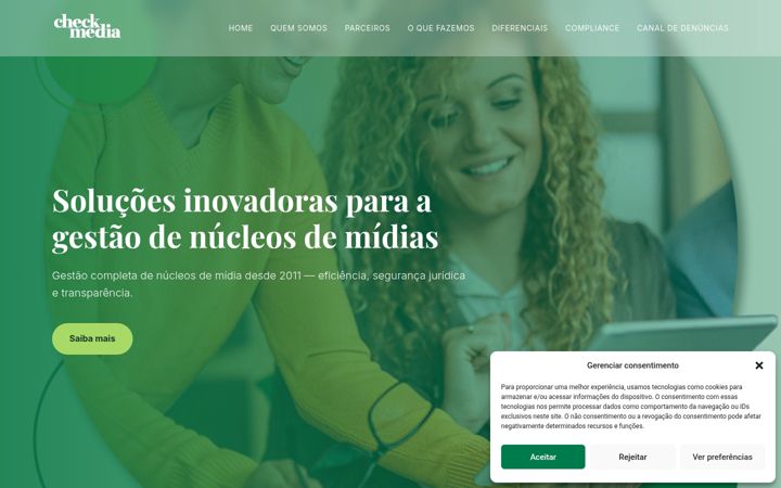 Captura de pantalla de checkmedia.com.br