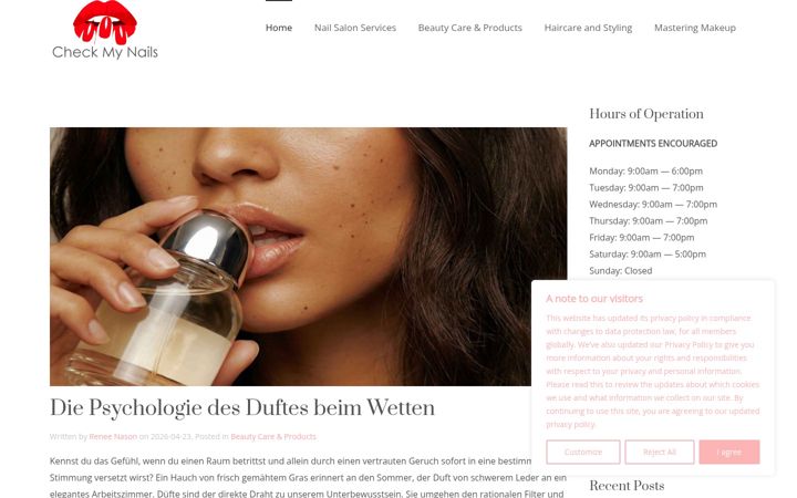 Screenshot of checkmynails.com