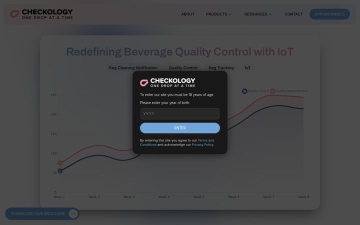 Skjámynd af checkology.io