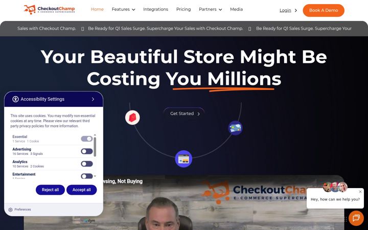 Zrzut ekranu checkoutchamp.com