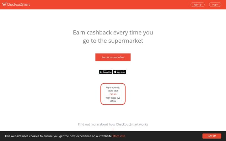 Screenshot of checkoutsmart.com