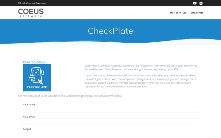 Screenshot von checkplate365.co.uk