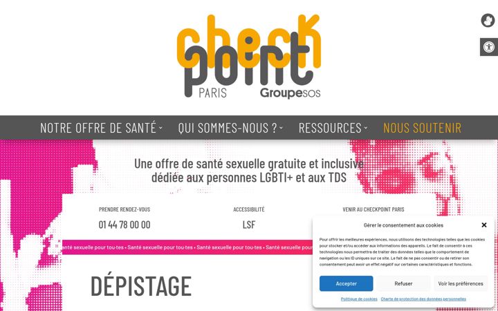Screenshot di checkpointparis.org