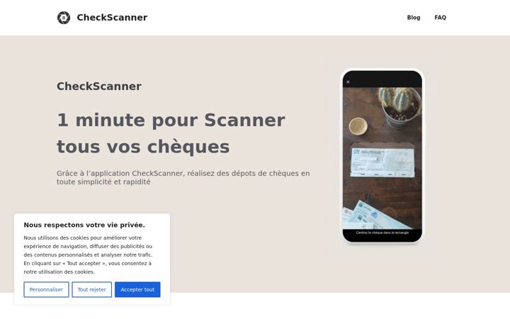 Captură de ecran a checkscanner.fr