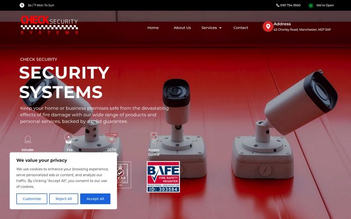 Screenshot von checksecurityltd.co.uk