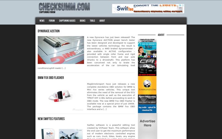 Screenshot of checksumm.com