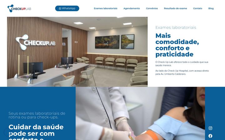 Captura de pantalla de checkuplab.com.br