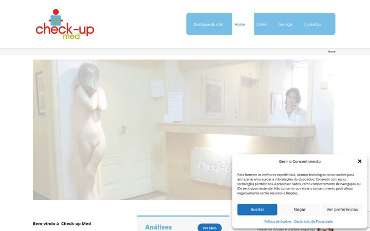 Ekraanipilt saidist checkupmed.pt