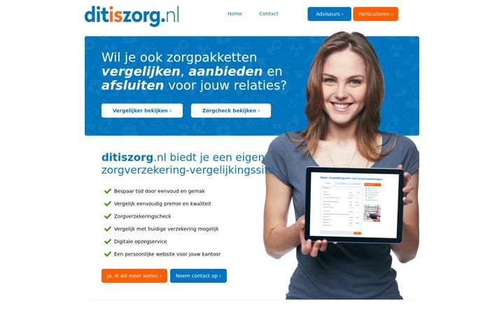 Ekrano kopija checkuwzorgverzekering.nl