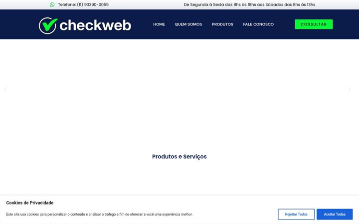 Captura de pantalla de checkweb.com.br