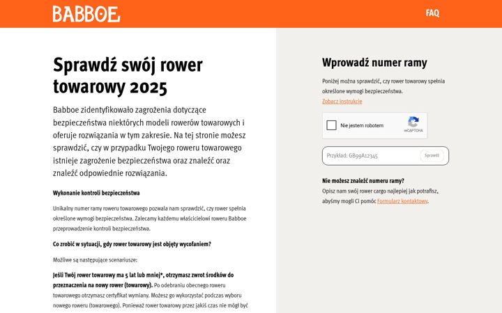 Skjámynd af checkyourcargobike.pl