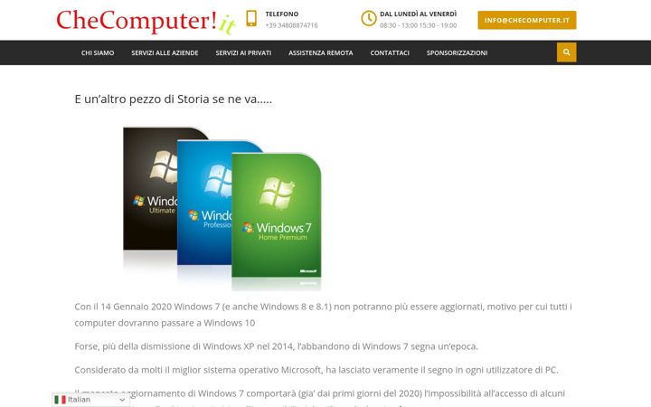 Zrzut ekranu checomputer.it