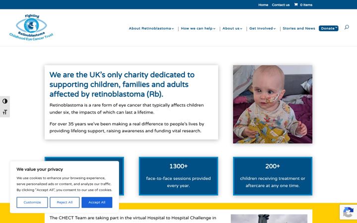 Screenshot von chect.org.uk