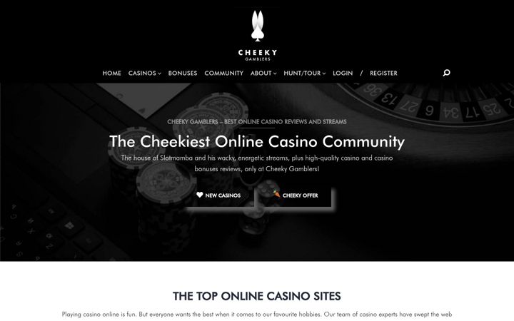 Screenshot of cheekygamblers.com