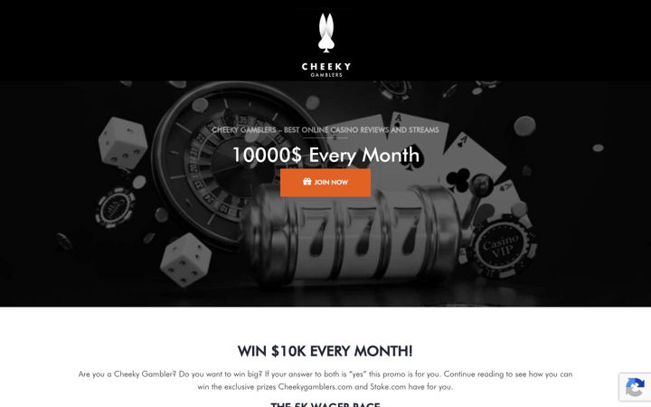 Screenshot of cheekygiveaway.com