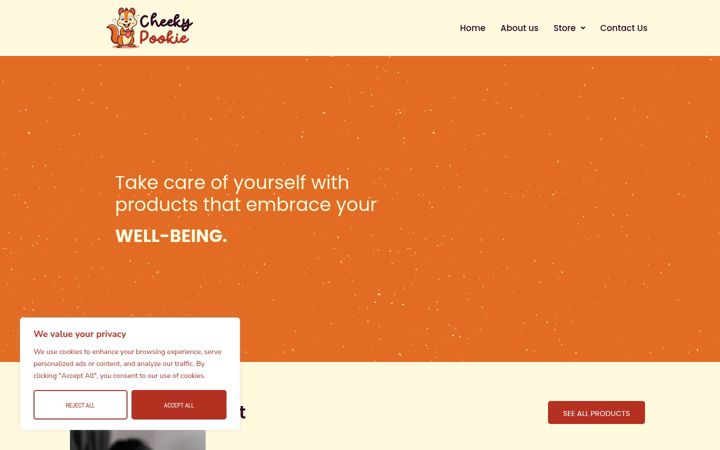Screenshot of cheekypookie.com