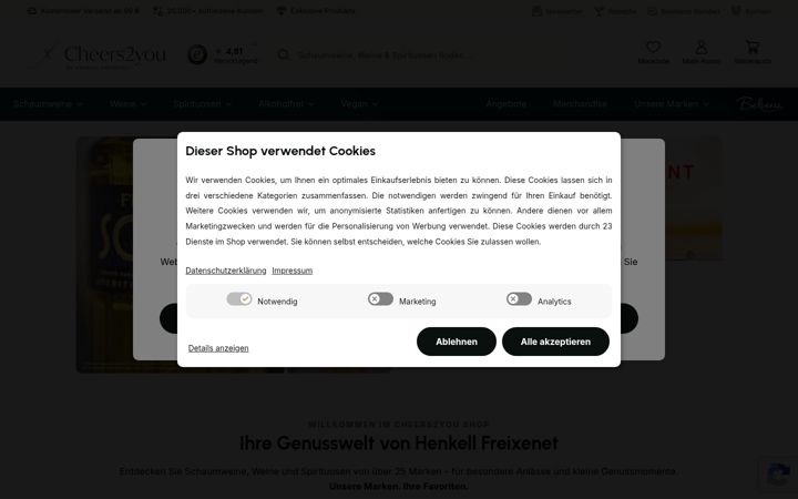 Screenshot of cheers-to-you.de