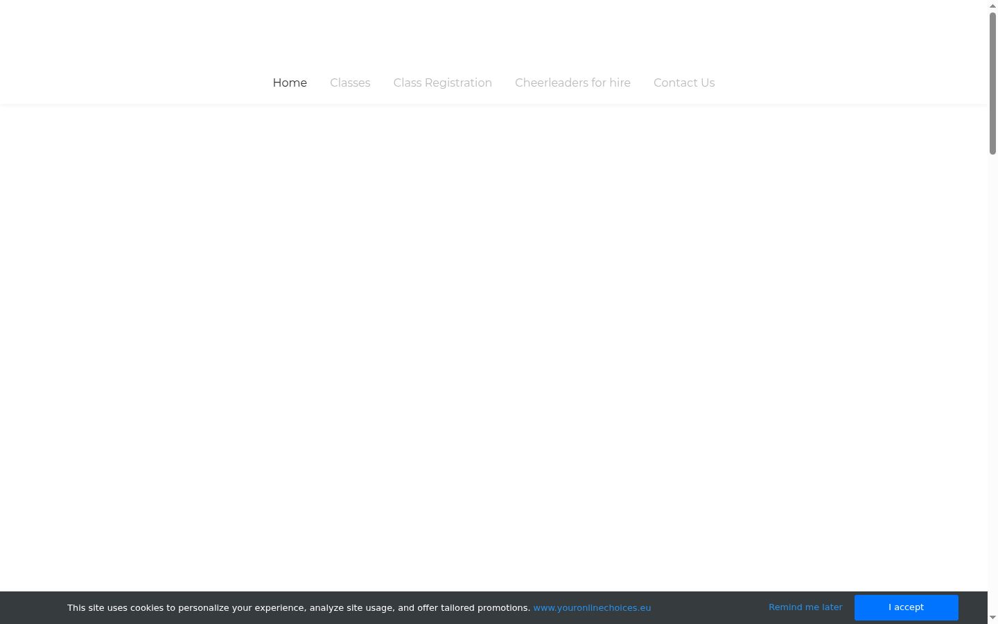 Captura de pantalla del banner de consentimiento mostrado antes de cualquier interacción
