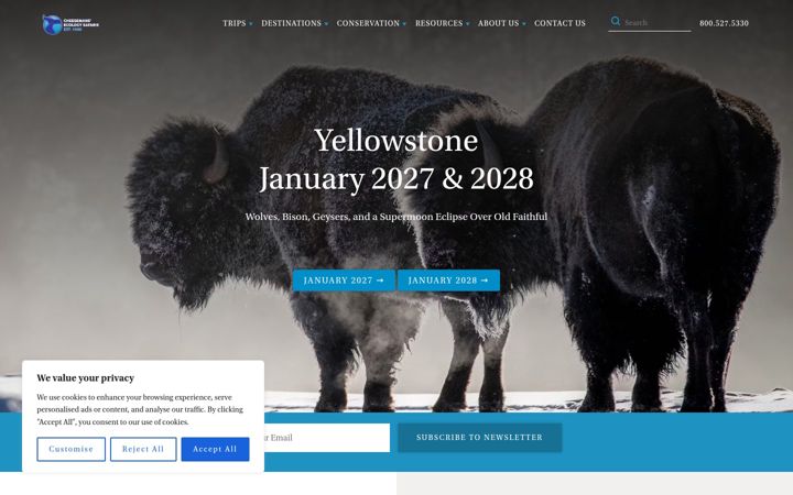 Screenshot of cheesemans.com