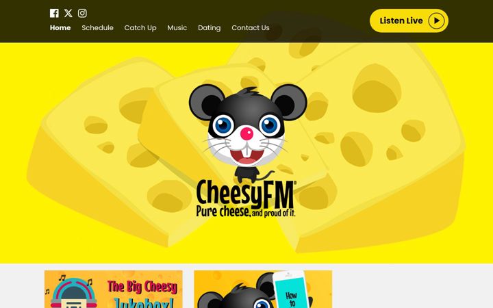 Zrzut ekranu cheesyfm.co.uk