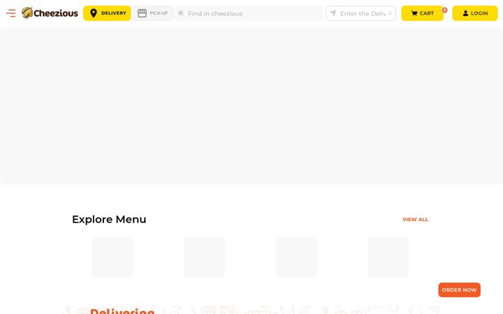Screenshot of cheezious.com