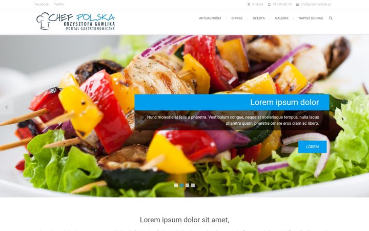 Skjermbilde av chef-polska.pl
