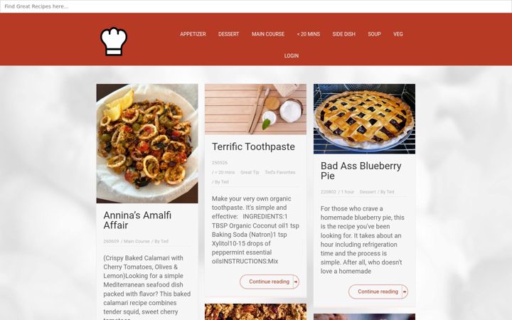 Screenshot of chef-shorts.com
