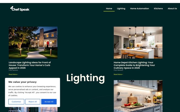 Screenshot of chef-speak.com
