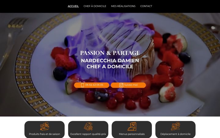 Screenshot ta' chefadomicile-portovecchio.fr