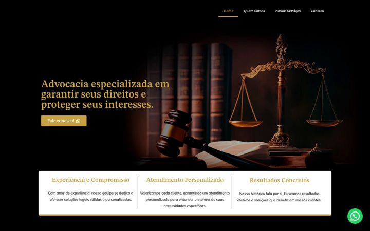 Captura de pantalla de chefadvogados.com.br