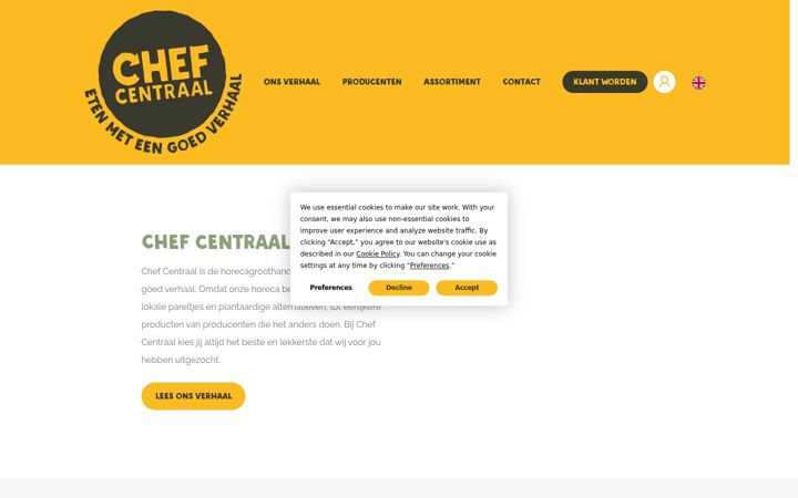 Captura de ecrã de chefcentraal.nl