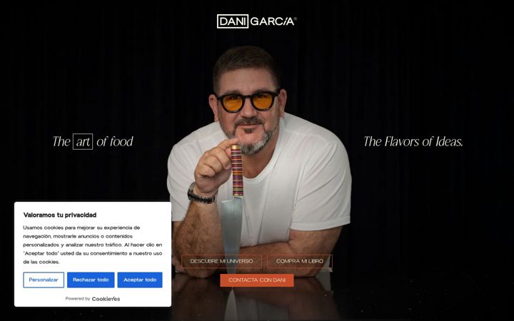 Screenshot of chefdanigarcia.com