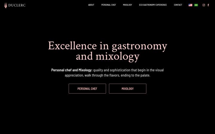 Screenshot of chefduclerc.com