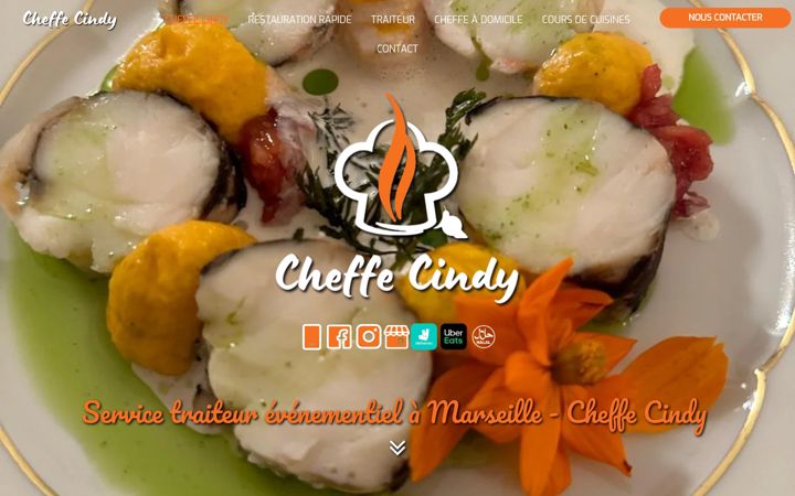 Screenshot ta' cheffe-cindy.fr