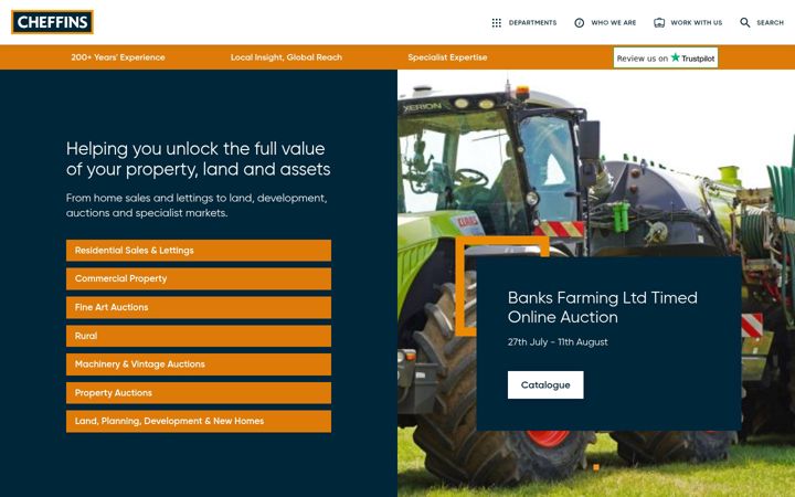 Képernyőkép: cheffins.co.uk