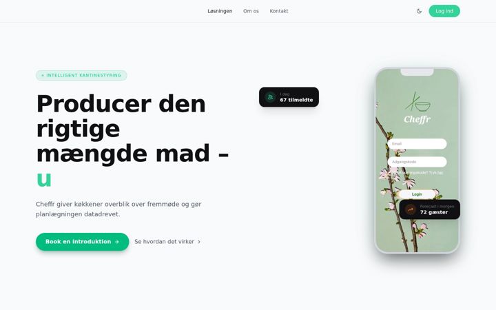 Screenshot of cheffr.com